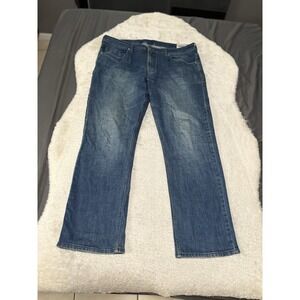 Buffalo David Bitton Jackson Men's Straight Denim Jeans Size 38x32 Pants Stretch